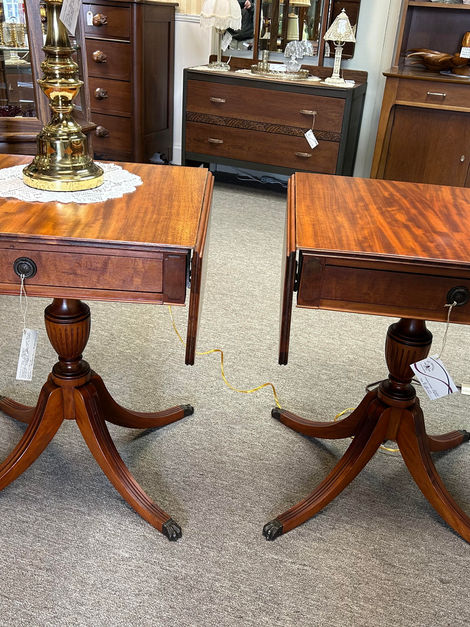 Pair of FEDERAL style Lamp Tables