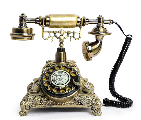Audio-Gästebuch: vergoldetes Retro-Telefon