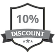 10% Discount Grey