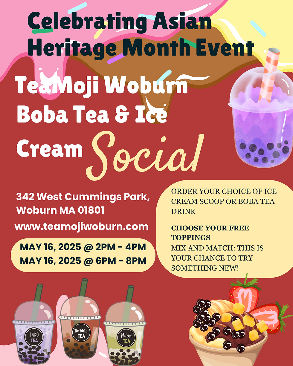 TeaMoji Boba Tea and Ice Cream Social