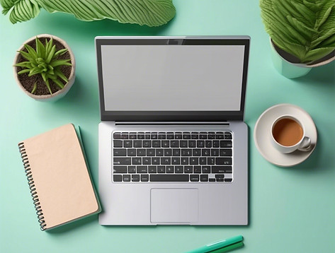 Laptop muntgroen createbymiranda