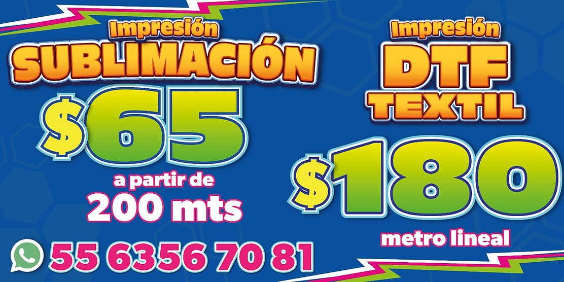 PROMOCION DTF Y SUBLIMACION