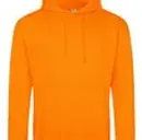 Personalisierter Hoodie in Orange Crush