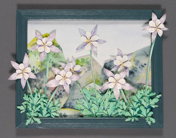 Colorado Columbine, Baileya White Art