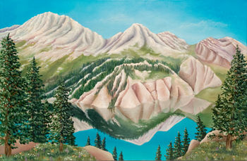 Snow Mass Lake, Baileya White Art