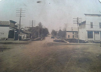 Historic Jackson TWP street scene: early 20th century buildings