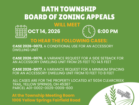 Board of Zoning Appeals Meeting - Oct. 14