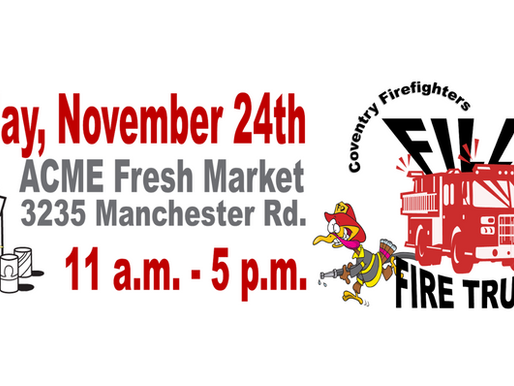Fill the Fire Truck Food Drive - Nov. 24