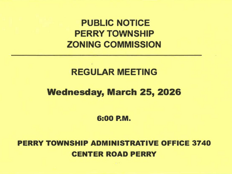 Perry Township Zoning Commission Regular Meeting - Mar. 25