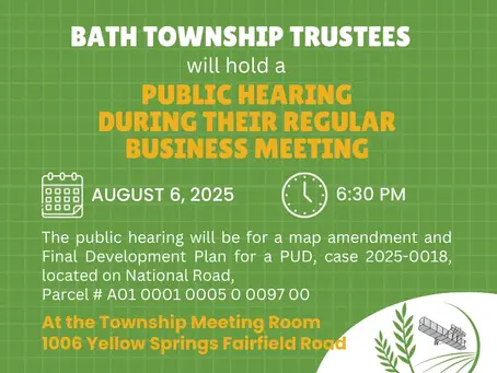 Trustees Public Hearing August 6th