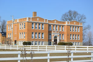 Brick school building, Ross TWP