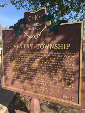 Ohio Historical Marker: Coventry Township