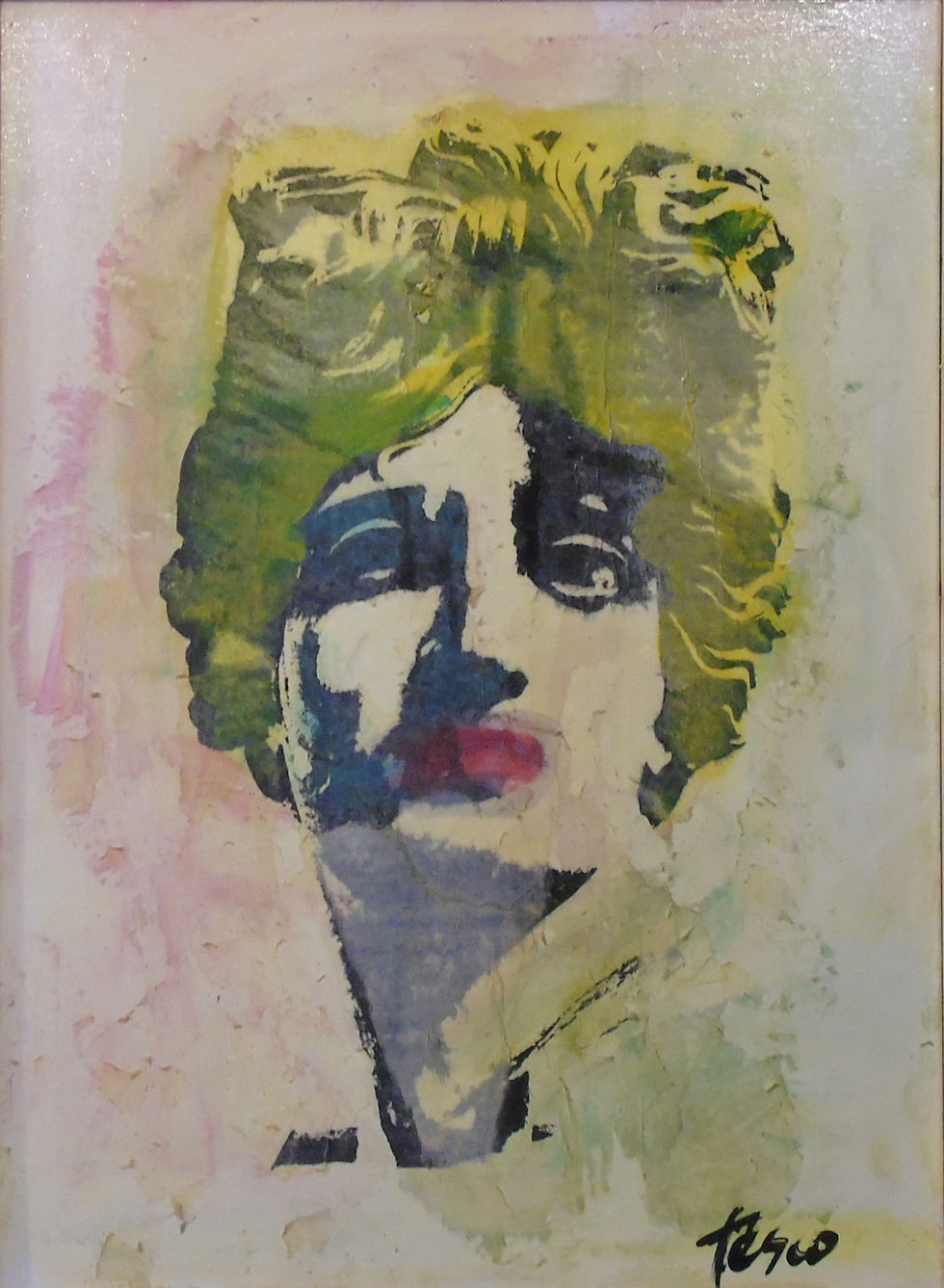 Portrait of Apollo Belvedere no5 mixed media on canvas 2017