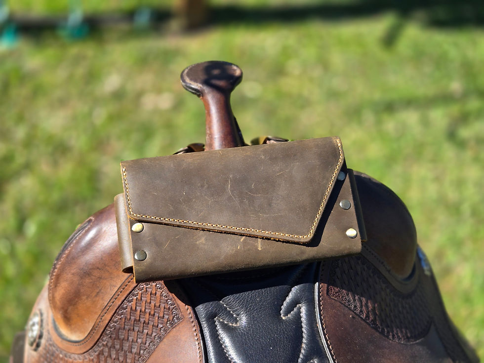 Trail-Ready Leather Saddle & Belt Wallet