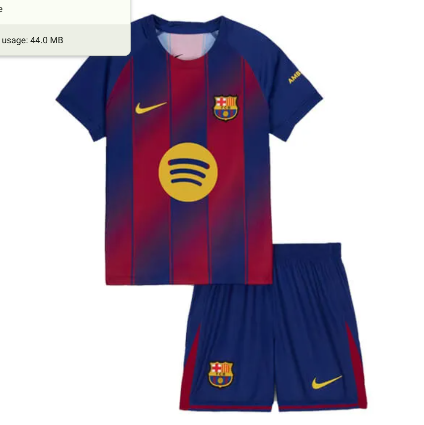 Kids Barcelona Home Jersey 2025/26