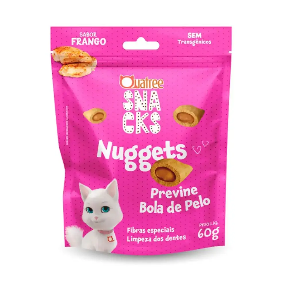 Miniatura: Quatree Snacks Nuggets Previne Bola de Pelo 60g