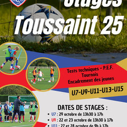 Stages Toussaint 2025