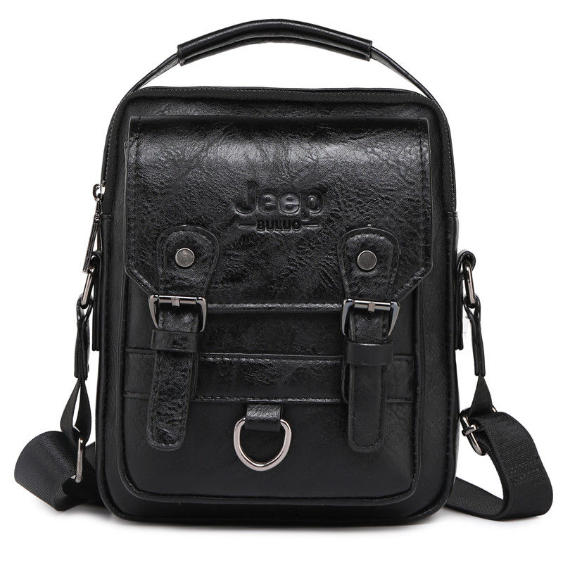 Thumbnail: JEEP BULUO Multi-function Business Handbags Men New Man's Shoulder Bag Large Cap