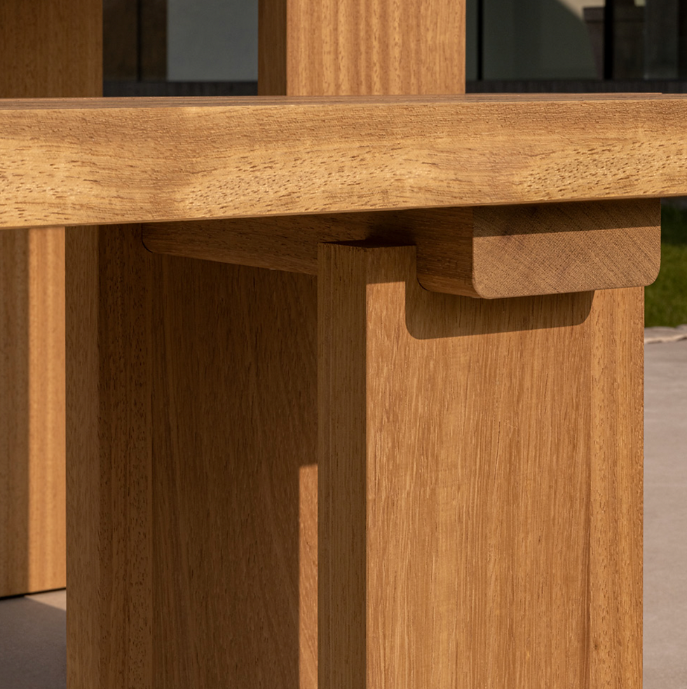 Thumbnail: Outdoor Dining Table Iroko Wood
