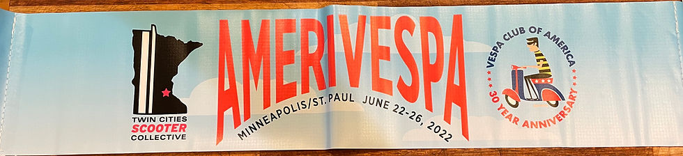 2022 Amerivespa legshield banner