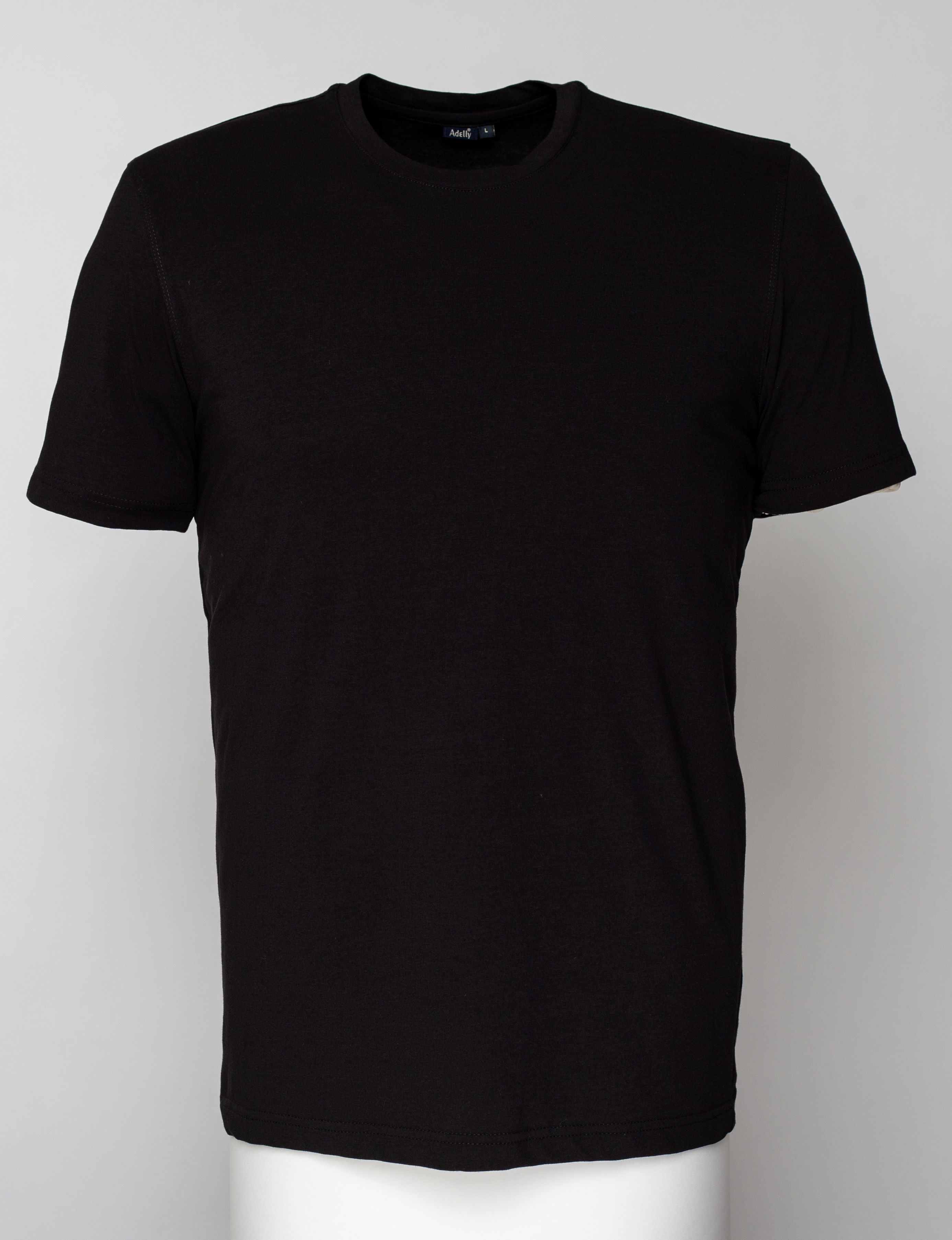 Mъжка блуза с къс ръкав - черна