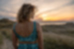 Thumbnail: woman modelling bikini in sand dunes back view