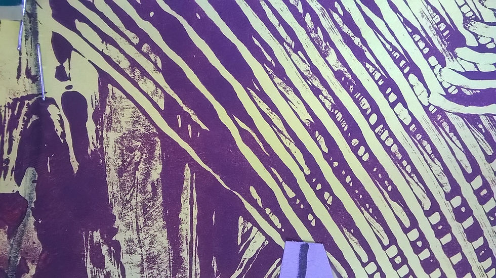 Monoprinted Paper