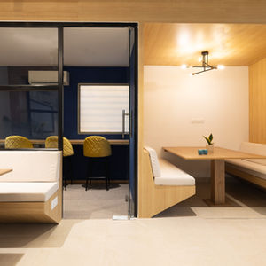 A multi- functional work space for a young startup!