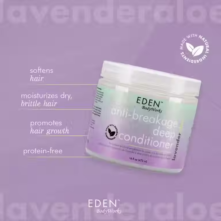 Thumbnail: Eden Body Works Lavender Aloe Anti-Breakage Deep Conditioner 16Oz