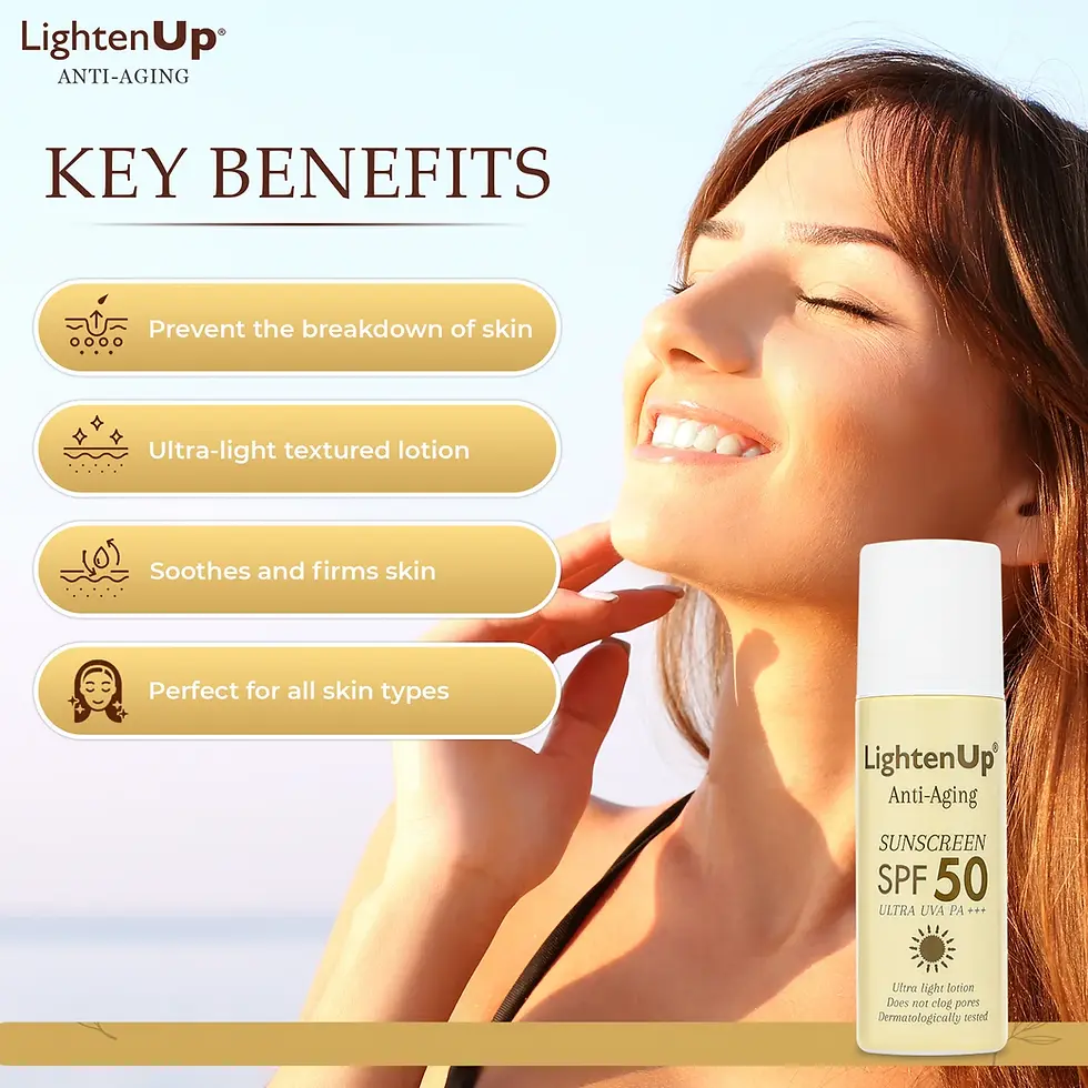 Thumbnail: LightenUp Anti-Aging Sunscreen SPF-50 ULTRA UVA PA++ (Roll On) 90ml
