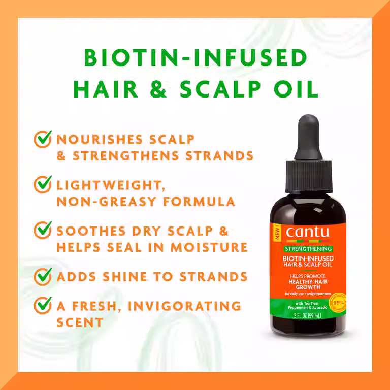 Thumbnail: Cantu Strengthening Biotin Hair & Scalp Oil 3.2oz