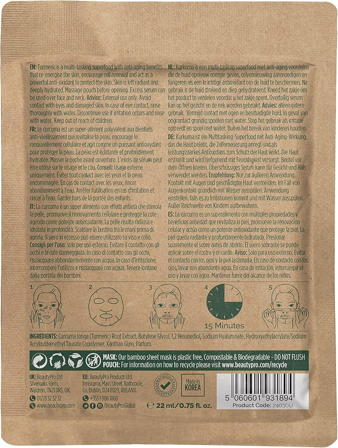 Thumbnail: BEAUTY PRO TURMERIC INFUSED SHEET MASK