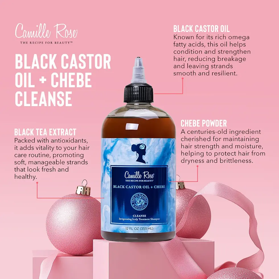 Thumbnail: Camille Rose Black Castor Oil + Chebe Cleanse Shampoo 12oz