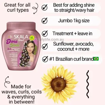 Thumbnail: Skala Hair Treatment Cream- Dona Skala 1000G