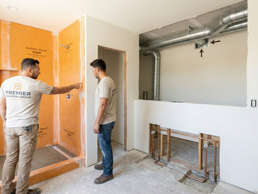 Orange County bathroom remodel showing proper waterproofing, plumbing, and ventilation to avoid costly mistakes.