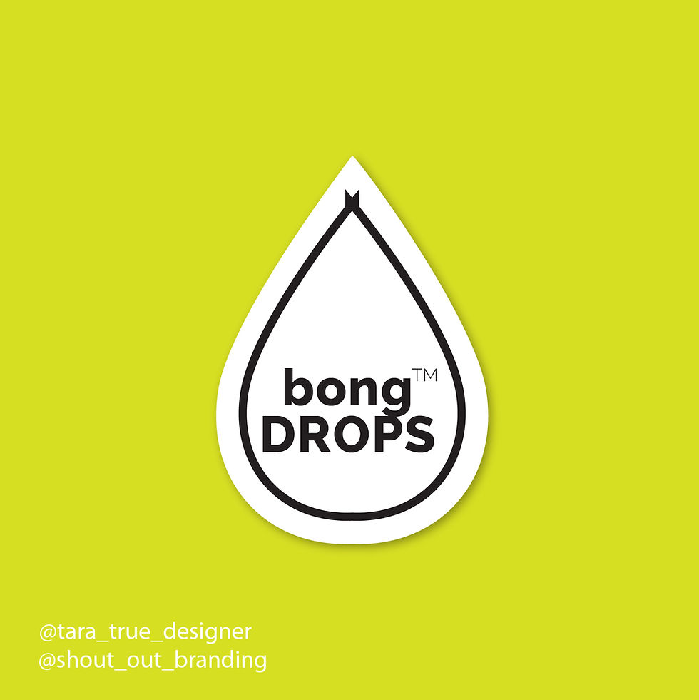 Bong Drops Logo Lime