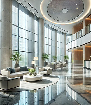 
Image of a well-maintained lobby lobby space