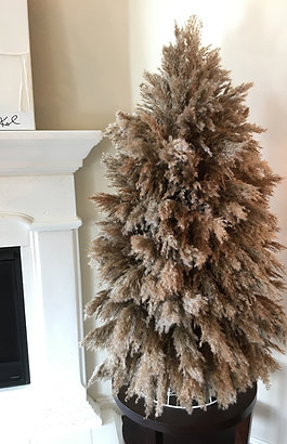 4.75ft Brown Pampas Christmas Tree