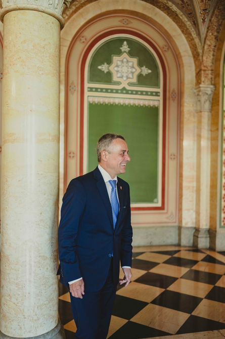 Bundesrat Ignazio Cassis im Bundeshaus West in Bern. Foto von Susanne Goldschmid Fotografin für NZZ