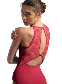 Thumbnail: Embroidered Halter Leotard