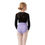 Thumbnail: Bea Mock Wrap Top Black Back View