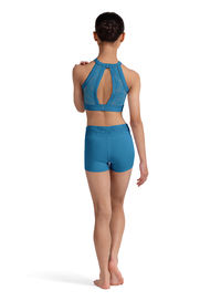 Thumbnail: Embroidered Mesh Crop Top