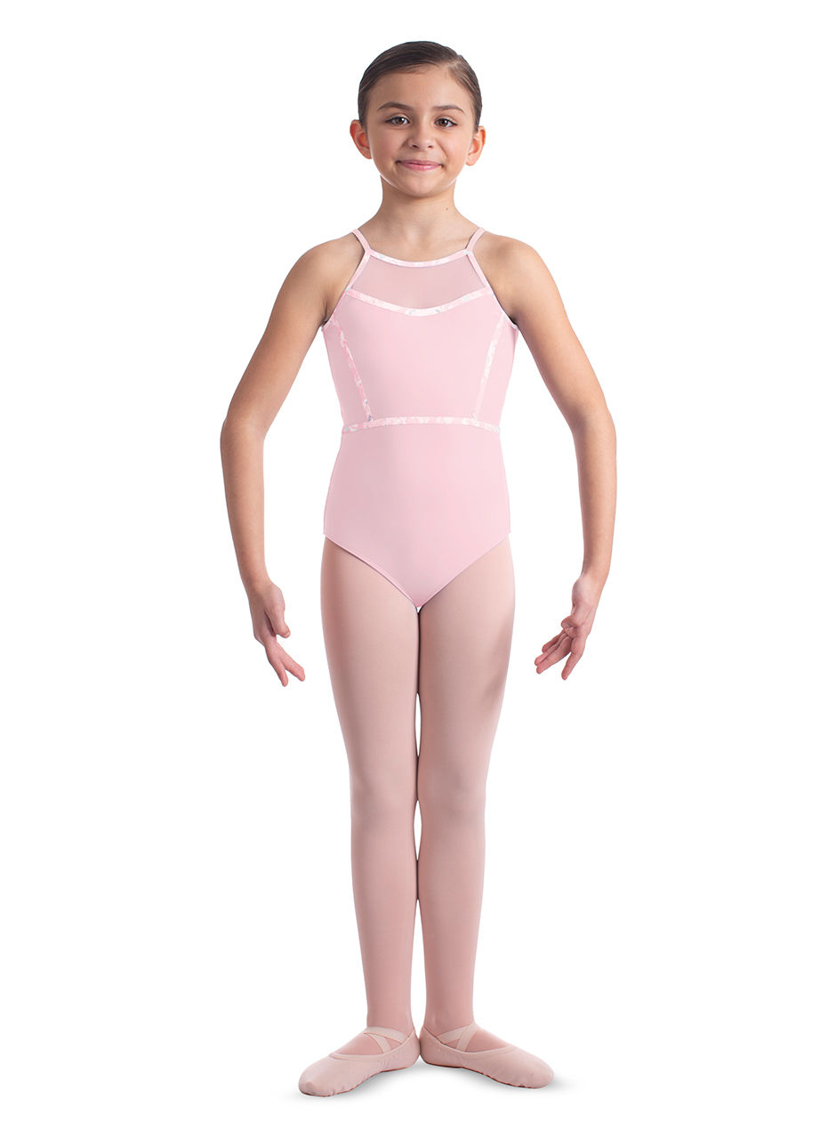 Halter Leotard with Mesh Back