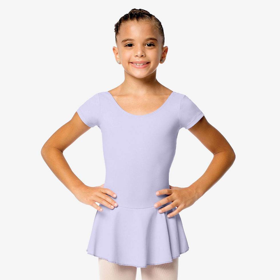 Thumbnail: Short Sleeve Dress Christabel Light Lilac Front View