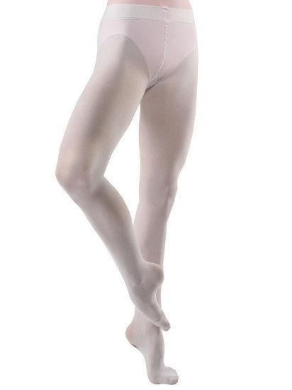 Thumbnail: Studio Basics Footed Tight | 1825 - Child WHT Front View