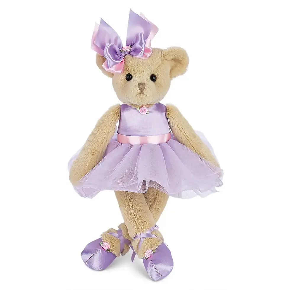 Tootsie Tutu Ballerina Bear Purple Front View
