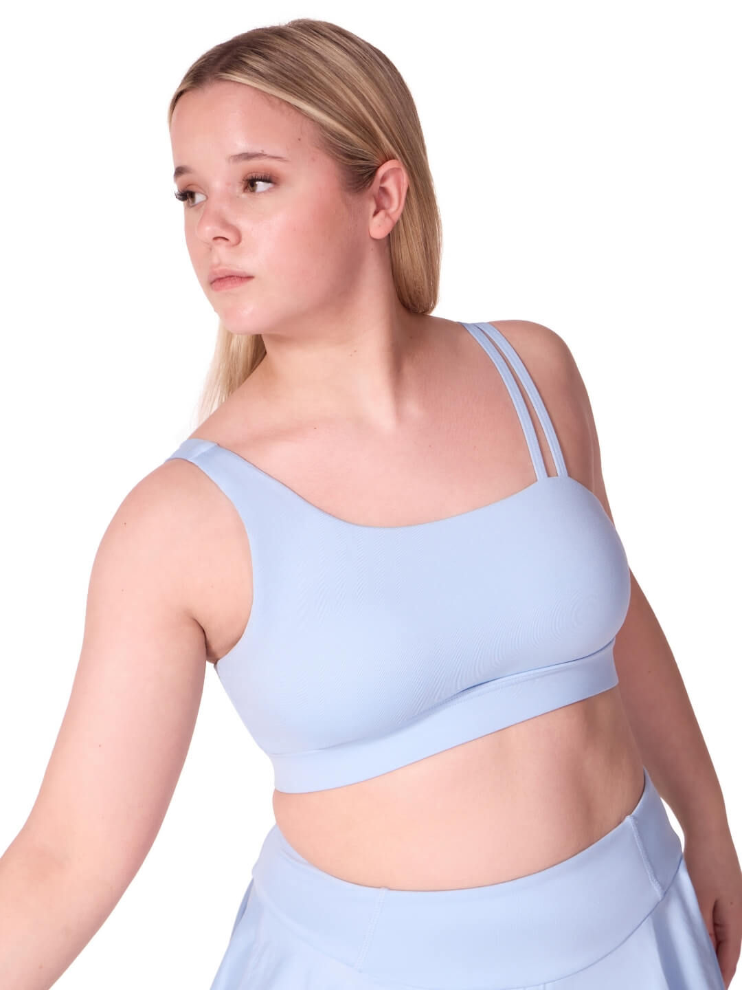 Asymmetric Double Strap Bra