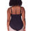 Thumbnail: Camisole Leotard with BraTek Black Back View