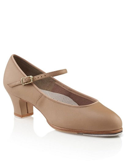 Heel Tap Shoe Carmel front view