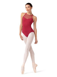 Thumbnail: Embroidered Halter Leotard